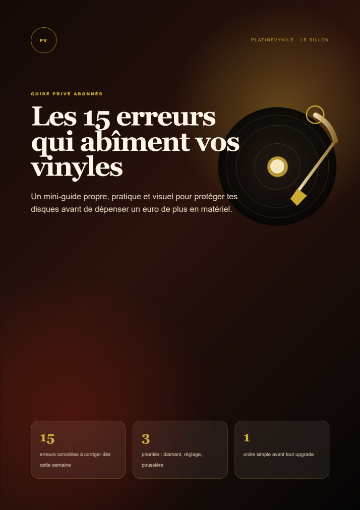 Aperçu du PDF gratuit Les 15 erreurs qui abîment vos vinyles